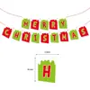 Banner Navideño Transfronterizo Feliz Navidad Set de Decoración Colgante en Espiral Decoración para Pasteles Decoraciones para Fiestas