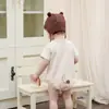 Macacão de Bebê Leão Desenho Animado Verão Respirável Recém-Nascido Manga Curta Triângulo Macacão Super Fofo Roupa Infantil Atacado