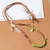 Cordón Colgante para Collar de Cera de Abeja Estilo Tíbet, Cordón Trenzado Hecho a Mano de Cuero con Nudo Vajra de Colores, Cordón para Colgar Cuentas Dzi y Thangka, Versión Fina