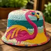 Colección de sitios web independientes transfronterizos nuevos de 2026: Sombrero de pescador y sombrero para el sol versátiles de arcoíris con estampado digital 3D y bordado acolchado, aptos para hombres y mujeres