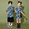Traje infantil de 1º de junho para meninos Hanfu Traje de jogos para alunos da escola primária Jardim de infância Estilo chinês Tang Suit Traje de desempenho