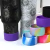 Cross-border Hot Sale Conjunto de copos de aço inoxidável Base de silicone Chaleira espacial Vidro Conjunto de silicone com isolamento térmico Conjunto de copos esportivos