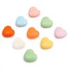 Cuentas Acrílicas Coloridas con Forma de Corazón de Durazno de 17 mm para Cadena de Teléfono Móvil Hecha a Mano DIY Accesorios de Joyería Cuentas Joyería