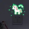 Adesivo de Parede Luminoso Criativo de Unicórnio Yg-H705 para Comércio Exterior, Decoração de Parede para Quarto de Criança, Sala de Estar, Quarto