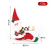 Nuevos Clips para Cortinas de Papá Noel y Muñeco de Nieve con Velcro, Soportes de Cortina Navideños Tejidos Rojos y Verdes, Decoraciones para el Hogar