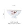 Jingdezhen Bainiao Chaofeng Porcelana de Hueso de Gama Alta Plato con Borde Dorado Plato Cerámico para el Hogar Plato Creativo para Bistec Plato para Postre
