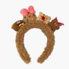 Diadema de Galletas Divertidas de Dibujos Animados para Mujer, Felpa de Dibujos Animados, Otoño e Invierno, Para Lavarse la Cara, Aplicarse Mascarilla, Maquillaje, Presión para el Cabello, Diadema para la Cabeza