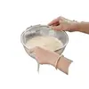 Recipiente de acero inoxidable 304 de grado alimenticio para uso en la cocina del hogar, adecuado para hornear, amasar masa, batir huevos, lavar verduras y preparar ensaladas frías