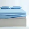 Funda de almohada Satinada de algodón para sueño profundo, Sábana bajera, Juego de tres piezas, Algodón puro, Universal para todas las estaciones, Protector de colchón, Ropa de cama para dormitorio y hogar