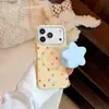 Soporte magnético de estrella de lunares color caramelo adecuado para funda de teléfono Apple 17pm, iPhone 18 estilo coreano 15 funda suave 16
