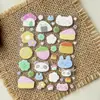 Pegatina de Panda de Gelatina de Baja Saturación Corazón Girly Pastel de Fresa Pegatina Decorativa para Funda de Teléfono Móvil iPad Handbook