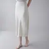 Falda Midi de Seda de Morera 19mm Seda Lavada a la Arena para Mujer Longitud Media 25 Años Nuevo Pijama de Seda Lavada a la Arena