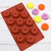 Molde de Silicone para Chocolate Donut com 12 Rendas DIY Molde para Biscoito Dobrável Molde Decorativo de Açúcar