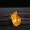 Calcedônia tipo gelo pequena bolsa pingente pequena rosa verde amarelo branco ágata bolsa jade pingente para homens e mulheres