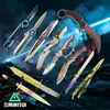 Remodelar Nueva Temporada Skin de Cuchillo Aleación de Zinc Modelo de Arma Delta Periférico de Juego Sin Filo Giratorio Plegable