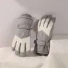 Guantes de Esquí Calientes con Pantalla Táctil para Hombre, Invierno, Terciopelo, Engrosados, Ciclismo, Antiviento Frío, Ciclismo al Aire Libre, Guantes de Algodón Antideslizantes para Mujer