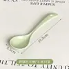 Colher de Sopa de Cerâmica com Cabo Longo, Colher para Macarrão, Colher para Mingau, Concha, Colher Doméstica de Alto Valor Estético para Uso Individual, para Servir e Beber Sopa