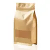 (Wow personalizado) Bolsa de Empaque Sello a Tres Lados al por Mayor Papel Kraft Bolsa con Cierre Hermético para Alimentos Impresión Bolsa de Empaque con Logo Personalizado