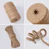 Corda de Juta, Corda Grossa de Juta Decorativa Trançada à Mão, Fio Fino de Juta para DIY, Corda de Amarração, Corda de Cabo de Guerra, Corda para Enrolar Arranhador de Gato