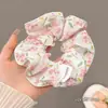 Scrunchie de Laço para Mulheres, Fofo e Doce, Elástico Alto para Cabelo, Acessório de Cabelo de Alta Qualidade para Primavera e Verão