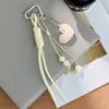 Corbata de Lazo con Forma de Corazón Dulce Correa Ins-Style Nicho Llavero de Llave de Coche Estilo Coreano Colgante para Bolso Accesorio de Teléfono de Gama Alta