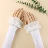 Venta Directa de Fábrica al por Mayor Mangas de Encaje Protectoras del Sol de Seda Helada Guantes de Verano para Mujer Mangas Largas para Conducir