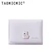 Billetera corta para mujer estilo coreano, fresca y linda, con diseño de animales lindos, tarjetero pequeño y monedero de estilo Ins para estudiantes, moderno