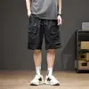 Pantalones cortos de trabajo estilo americano para hombre, nuevo modelo verano 2026, shorts deportivos rectos holgados, pantalones casuales ligeros de longitud media para hombre