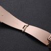 Adecuado para Correa de Metal de Tres Cuentas de Apple iwatch se765 Ajuste Delgado Adelgazante Correa de Acero Inoxidable de Tres Cuentas Sin Herramientas
