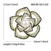 Broche de Planta de Camelia de Lujo Ligero Estilo Coreano para Mujer, Broche Elegante y de Gama Alta para Ropa: Br5813