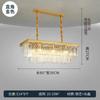 Lâmpada de teto de cristal Lâmpadas de sala de estar americanas Luzes redondas do quarto Luzes LED Luzes modernas minimalistas da sala de jantar Lustre nórdico