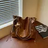 Bolso de moda estilo coreano para mujer, nuevo modelo 2026 para el uso diario, bolso cruzado simple de color sólido, bolso de cadena de gran capacidad, bolso de hombro