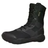 Botas de combate cqb de lona para desierto de caña alta, ultraligeras y transpirables para verano, zapatos para exteriores con cremallera de malla ligera para montaña, para fans militares