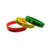 Pulsera de Estrella de Fútbol Tipo Plana de Color Puro Unisex al por Mayor de Fábrica Admite Personalización y Se Puede Imprimir con Logo