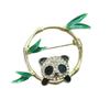 Broche de Panda Guofeng para Mujer Accesorios de Ropa de Lujo Ligero Coleccionismo Hebilla de Cinturón Joyería de Pines para Ropa de Mujer de Alta Gama