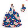 Bolsa de Compras Plegable para Supermercado Tela Floral Portátil Poliéster Bolsa de Almacenamiento Portátil Gran Capacidad Rectangular Engrosada Venta al por Mayor