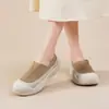 Grulla Blanca de Almohada 2026 Verano Nuevos Zapatos Casuales de Malla Transpirable Mocasines Slip-On Suela Suave Ligera Tacón Plano Antideslizante