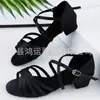 Zapatos de Baile Latino Transfronterizos para Niños Performance Nuevo Zapatos Latinos para Niñas Tacón Plano Baile Suela Suave Zapatos de Baile para Estudiantes Venta al por Mayor