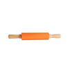 Rodillo de amasar de silicona de fábrica, tipo rodillo, de madera, con mango de doble cabeza, para masa de albóndigas, venta al por mayor