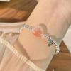 Pulsera de Cuentas de Plata de Ley s925 Raíz de Loto Miss Plata para Mujer Moda Nacional Loto Hecho a Mano DIY Pulsera Moda Estilo Verano