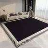 Alfombra para sala de estar, sofá, mesa de café, alfombra de terciopelo de cristal moderna y simple para mesita de noche de dormitorio, alfombra antideslizante resistente al desgaste para el hogar