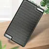 Placa Rectangular para Barbacoa de Exterior Doméstica Teppanyaki Plancha de Hierro Gruesa Doble Cara Parrilla Sartén de Hierro Fundido Bandeja Grande Molde