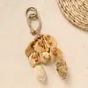 Nuevo colgante de bolsa de cuentas de semillas que cumple deseos estilo chino, llavero de Bodhi natural tejido a mano, decoración artística retro para bolsa