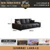 Sofá Minimalista Italiano Guangdong Foshan Sofá de Couro de Primeira Camada para Sala de Estar 2025 Novo Sofá Moderno e Simples