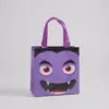 Sacolas de presente de Halloween não tecidas do fabricante, sacolinhas requintadas em formato de abóbora, em estoque, sacolas de doces de Halloween à prova d'água laminadas