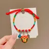 Pulsera con Colgante de Zongzi para Niños DIY Ajustable Festival del Bote del Dragón Cuerda Colorida 2026 Nueva Pulsera del Festival del Bote del Dragón Venta al por Mayor para Puestos de Mercado