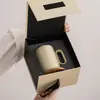 Taza de oficina, taza para separar té y agua para el hogar, taza de cerámica, vaso de agua para conferencias de hotel, regalo de empresa, personalizable con logo