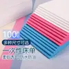 100 Folhas Descartáveis para Salões de Beleza, Espessadas com Furos para o Rosto, Folhas de Massagem Brancas Impermeáveis e à Prova de Óleo, Respiráveis Atacado