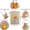 Especial transfronterizo para Halloween traje de bolsa de lino bolsa de dulces divertida con cordón regalo bolsa pequeña de tela se puede configurar