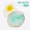 Paleta Redonda de Nail Art Transfronteiriça Peça de Ágata de Resina Ferramenta de Placa de Exibição de Peças de Unha para Combinação de Cores de Pintura de Unhas